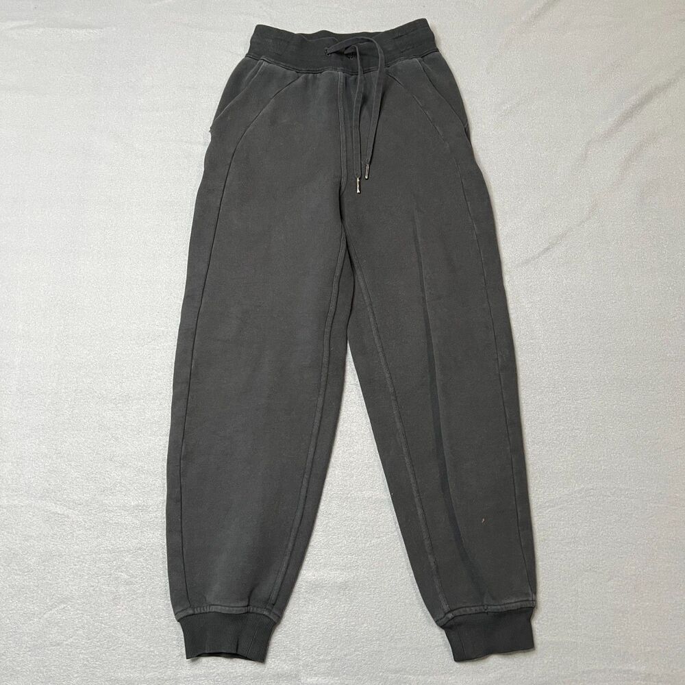 Lululemon Scuba Joggers Women's Size 0 Black Relaxed High-Rise Drawstring Waist